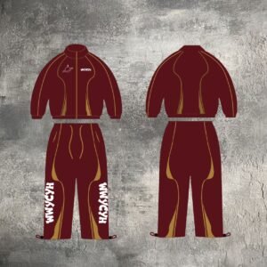 wwycyh track suit (wine red)